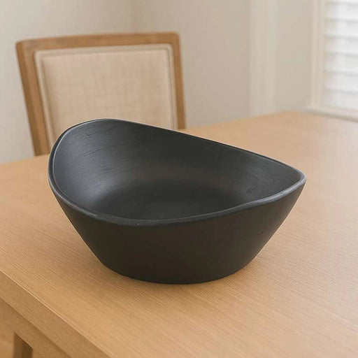 Earthy House Acacia Serving Bowl 29X28X11Cm -Black Pan Home