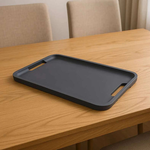 Earthy House Acacia Serving Tray 50.8X35.5X2.5Cm -Black Pan Home