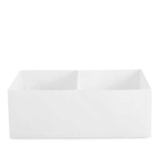 Ease 2-Compartment Foldable Clothes Organizer - White Pan Home
