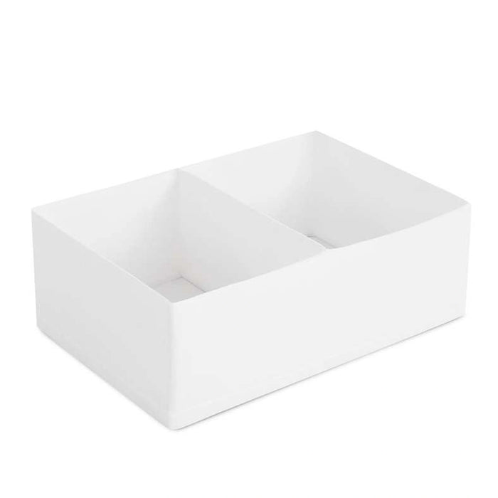 Ease 2-Compartment Foldable Clothes Organizer - White