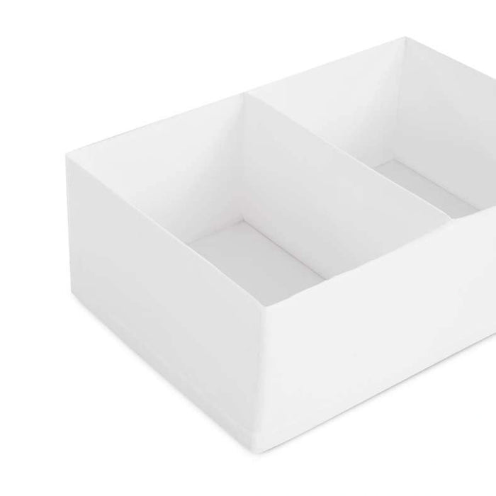 Ease 2-Compartment Foldable Clothes Organizer - White