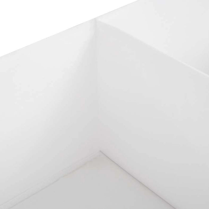 Ease 2-Compartment Foldable Clothes Organizer - White