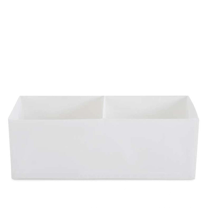 Ease 2-Compartment Foldable Storage Box 18Cm - White Pan Home