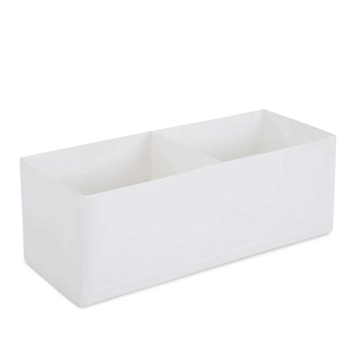 Ease 2-Compartment Foldable Storage Box 18Cm - White Pan Home