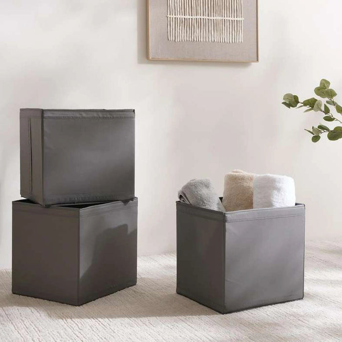 Ease 3-Piece Foldable Storage Box 33Cm - Grey Pan Home