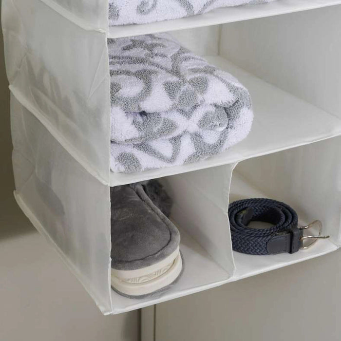 Ease 7-Compartment Hanging Organizer 90Cm - White Pan Home