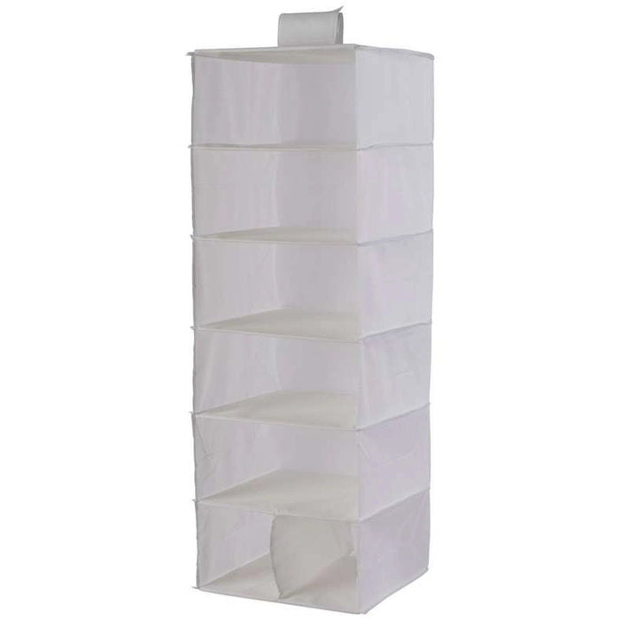Ease 7-Compartment Hanging Organizer 90Cm - White Pan Home