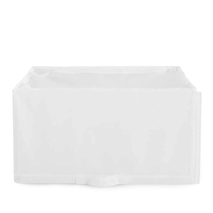 Ease Foldable Storage Box With Zipper 34X51X28Cm - White Pan Home