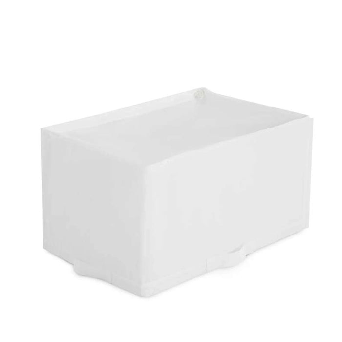 Ease Foldable Storage Box With Zipper 34X51X28Cm - White Pan Home