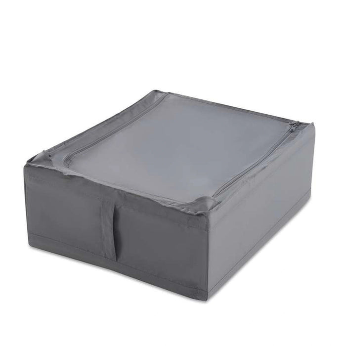 Ease Foldable Storage Box With Zipper 44X55X19cm - Grey Pan Home