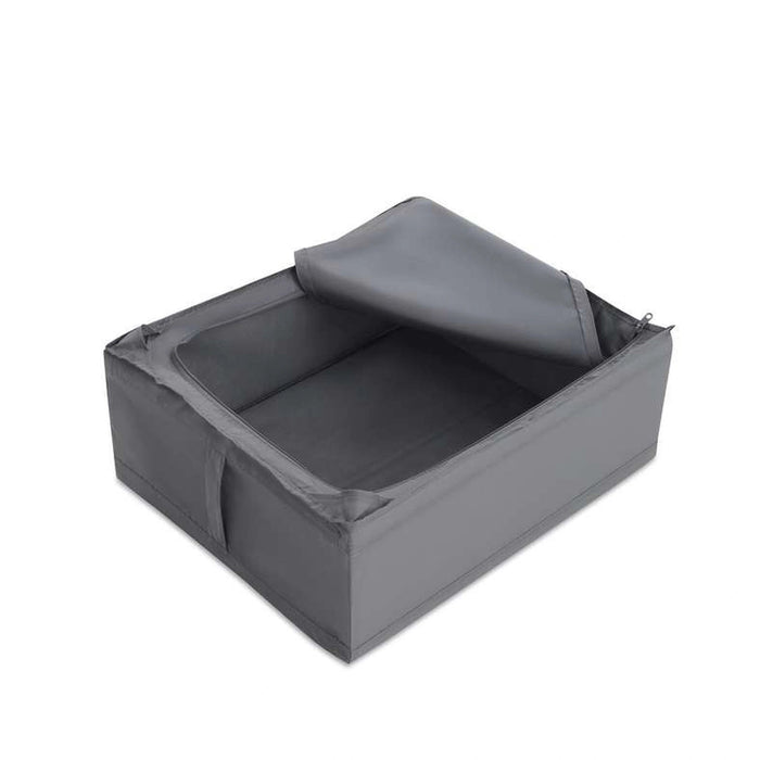 Ease Foldable Storage Box With Zipper 44X55X19cm - Grey Pan Home