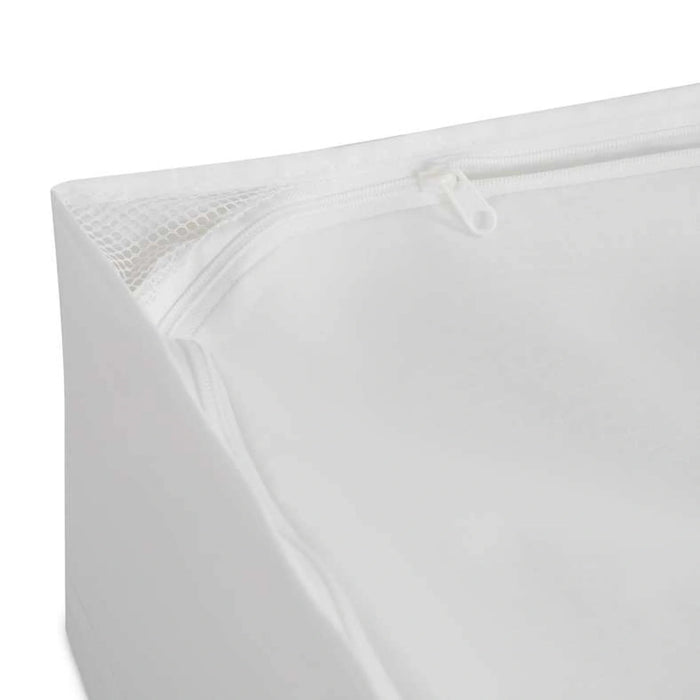 Ease Foldable Storage Box With Zipper 55X51X18Cm - White Pan Home