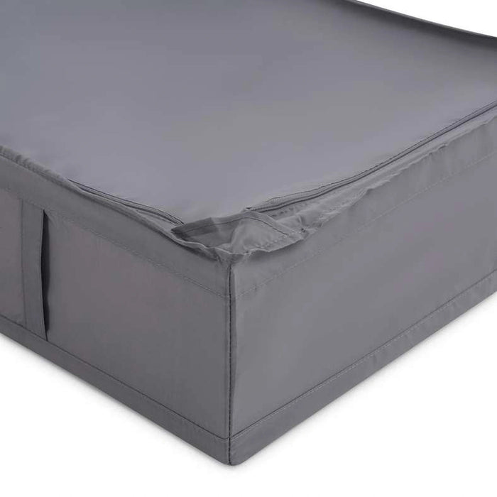 Ease Foldable Storage Box With Zipper 19Cm -Grey Pan Home
