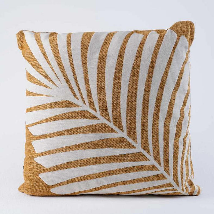 Easton Chenille Filled Cushion -Ochre Pan Home