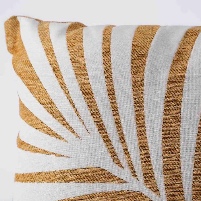 Easton Chenille Filled Cushion -Ochre Pan Home