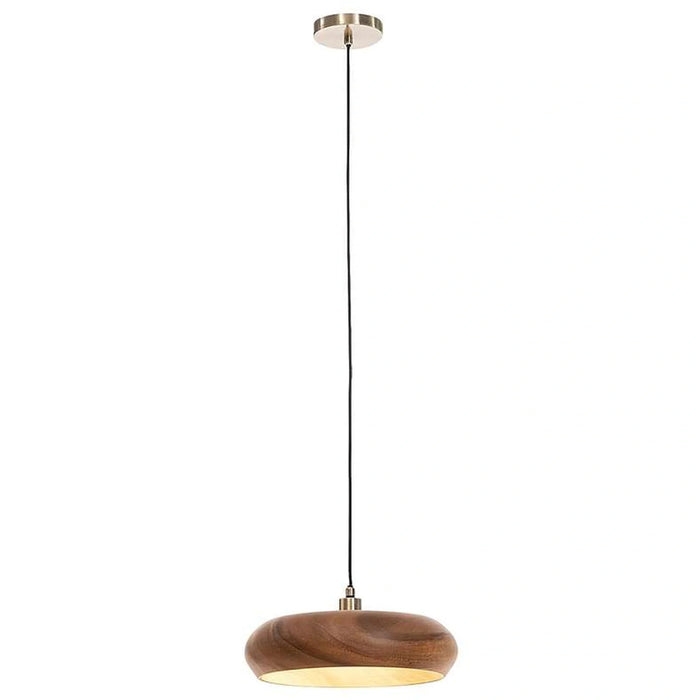 Easton E14 Acacia Wooden Mushroom Pendant Lamp 30.5X113.5Cm - Brown