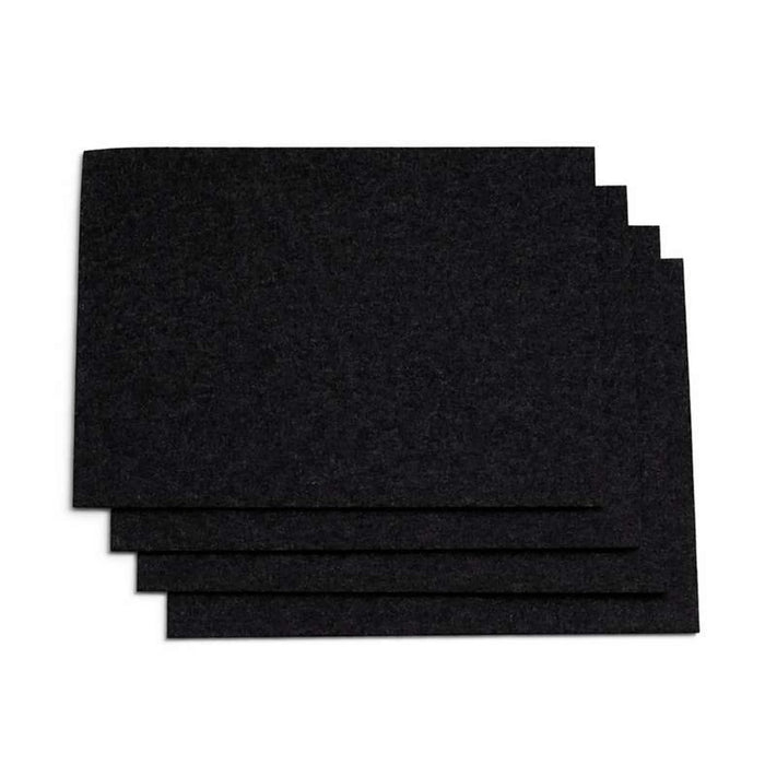 Eco 4 Piece Rectangle Placemat Set 33X45Cm- Black