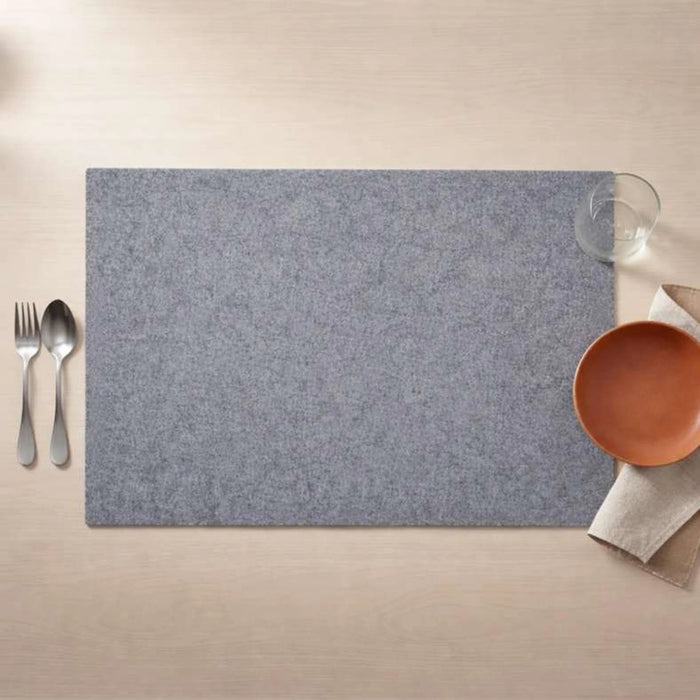 Eco 4 Piece Rectangle Placemat Set 33X45Cm- Grey