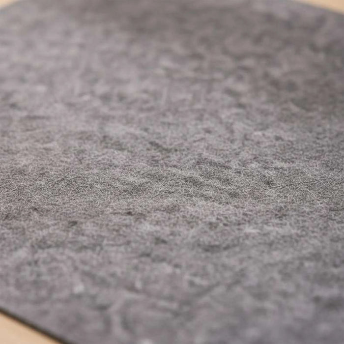 Eco 4 Piece Rectangle Placemat Set 33X45Cm- Grey
