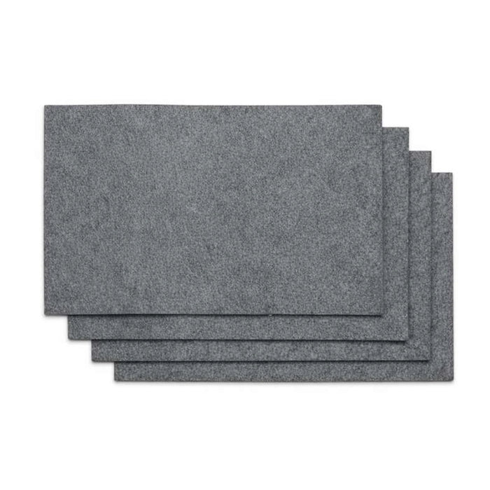 Eco 4 Piece Rectangle Placemat Set 33X45Cm- Grey