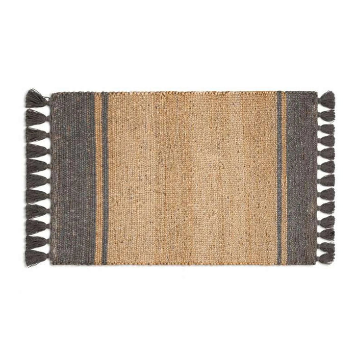 Ecolin Handwoven Jute & Cotton Dhurrie 90X150Cm - Natural Pan Home