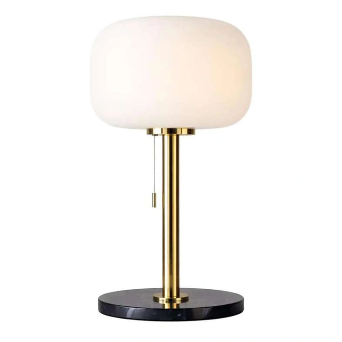 Ecomax E27 Glass Table Lamp With Pull Switch 34X59Cm - Gold