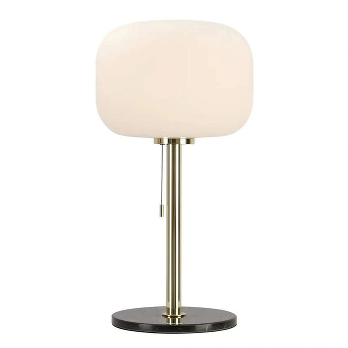 Ecomax E27 Glass Table Lamp With Pull Switch 34X59Cm - Gold