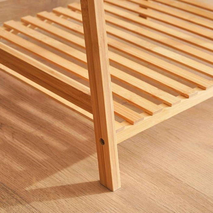 Ecovibe Bamboo Cloth Rack 50X18-42X140cm - Natural Pan Home