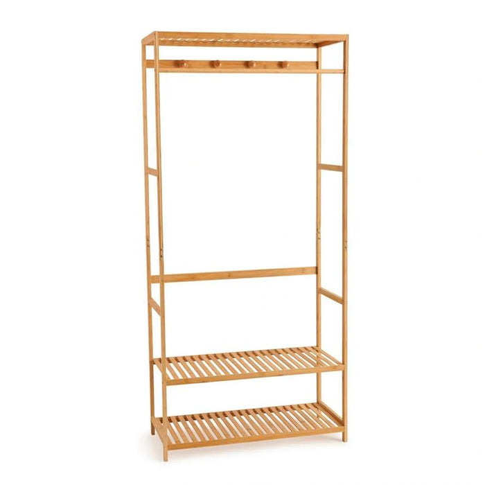 Ecovibe Bamboo Cloth Rack 80X34X172Cm - Natural Pan Home