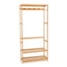 Ecovibe Bamboo Cloth Rack 80X34X172Cm - Natural Pan Home