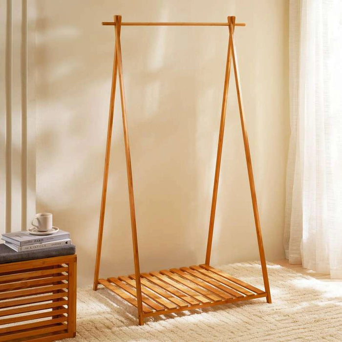 Ecovibe Bamboo Cloth Rack- Natural Pan Home
