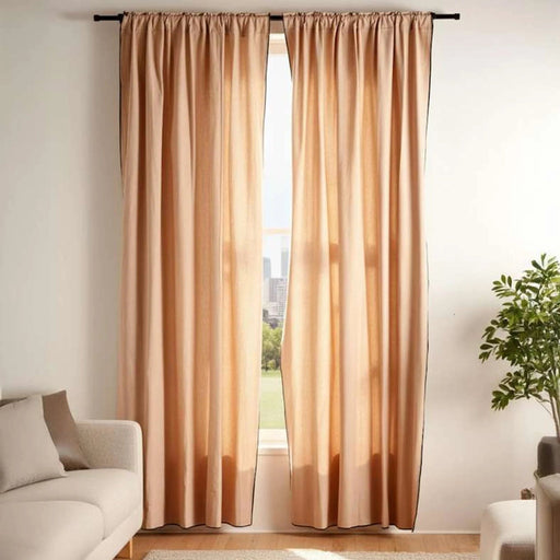 Ecowell 2-Piece Curtain 120X240Cm - Beige Pan Home