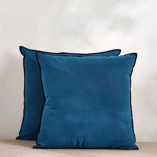 Ecowell 2-Piece Cushion Cover - Peacock Blue Pan Home