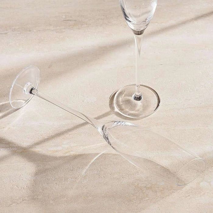 Eddi Slope Rim 4-Piece Flute Glass Set 177Ml -Clear