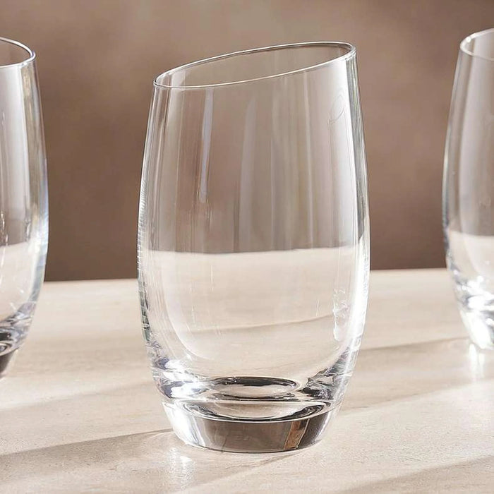 Eddi Slope Rim 4-Piece Highball Glass Set 497Ml -Clear