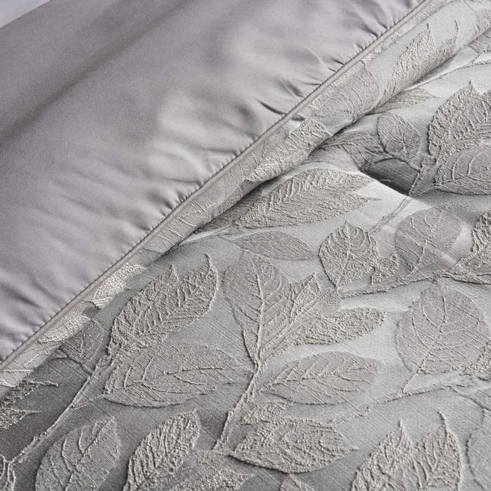 Edessa 5-Piece Jacquard King Comforter Set 240X260Cm - Grey