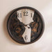 Edinburgh Wall Clock With Moving Gear Dia 76Cm - Antique Brown Pan Home