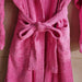 Edsel Bathrobe Dark Pink - M/L - Dark Pink Pan Home
