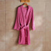 Edsel Bathrobe Dark Pink - M/L - Dark Pink Pan Home