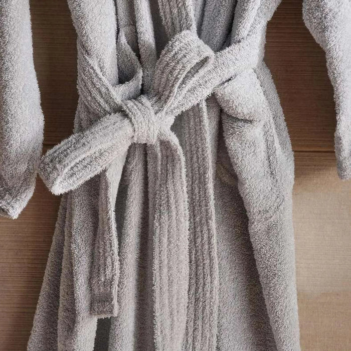 Edsel Bathrobe Light Grey - M/L - Light Grey Pan Home