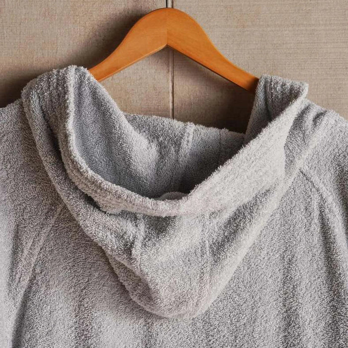 Edsel Bathrobe Light Grey - M/L - Light Grey Pan Home