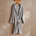 Edsel Bathrobe Light Grey - M/L - Light Grey Pan Home