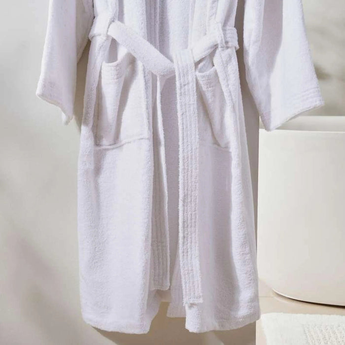 Edsel Bathrobe White - M/L Pan Home