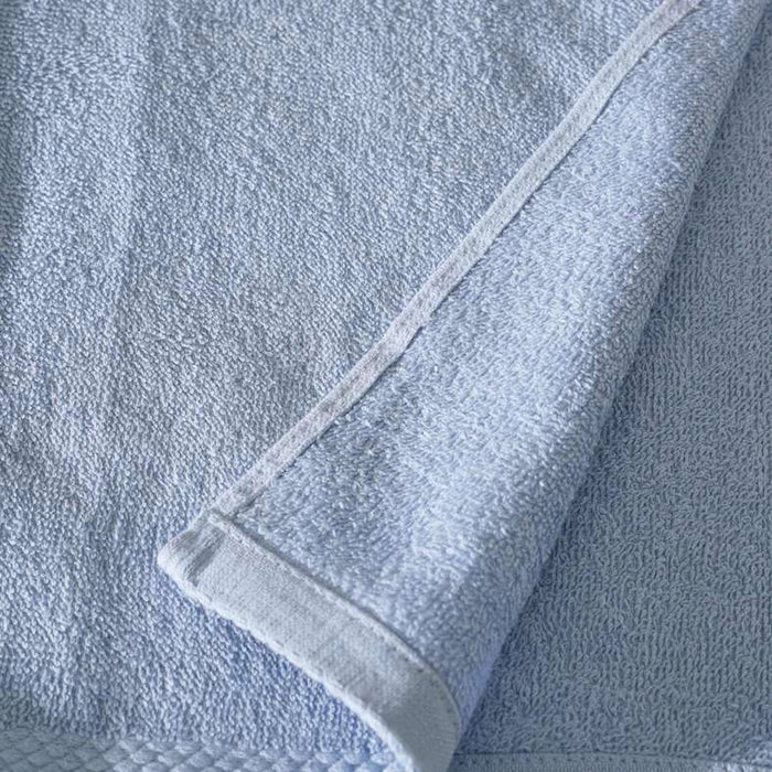 Edsel Cotton Bath Towel - Blue Pan Home