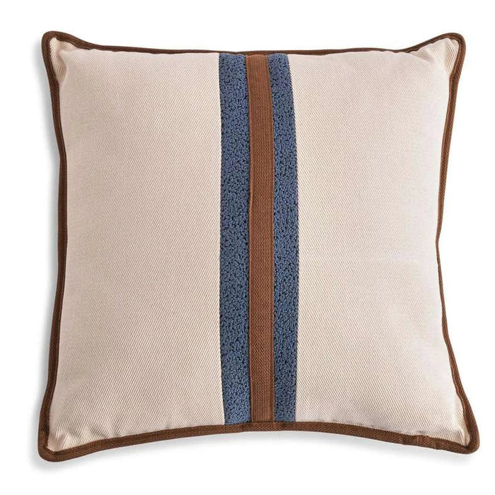 Edward Centrestripe Filled Cushion 50X50Cm - Rust Pan Home
