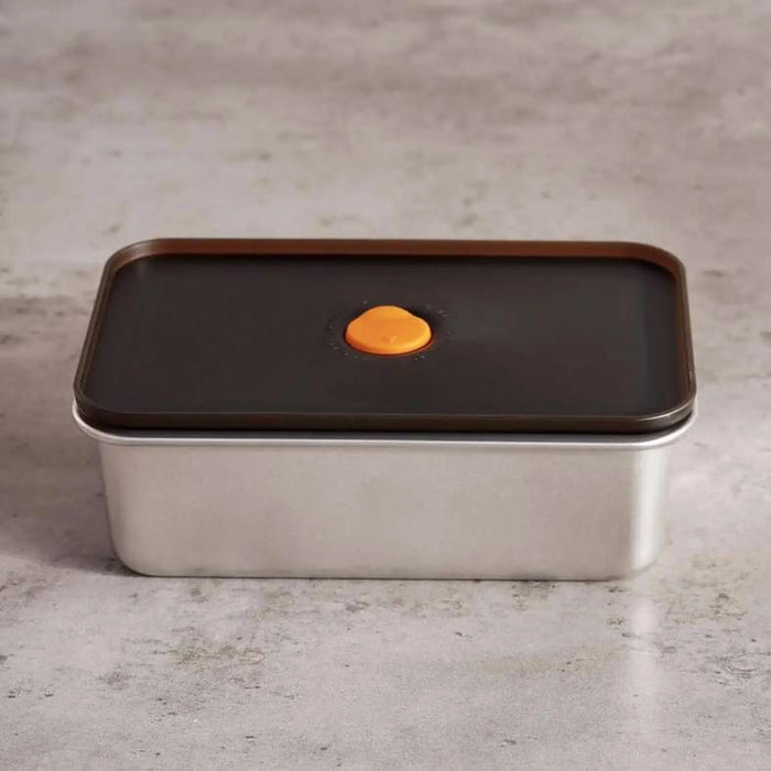 Edzel Stainless Steel Rectangular Lunch Box 1.1L -Chrome