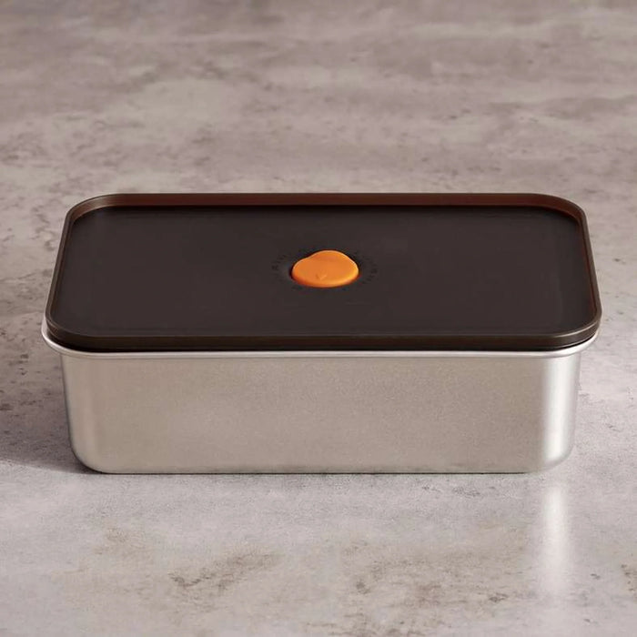 Edzel Stainless Steel Rectangular Lunch Box 1.3L -Chrome