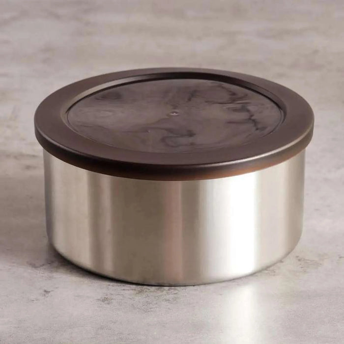 Edzel Stainless Steel Round Lunch Box 1.55L -Chrome