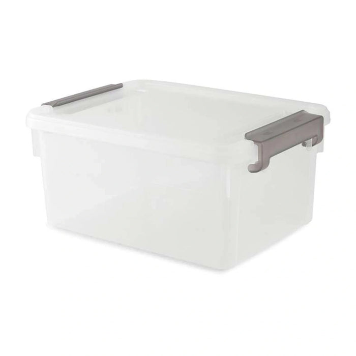 Egale Stackable Storage Box With Latching Lid 7L 31.5X23X14.5Cm -Clear Pan Home