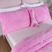 Eiffel Tower 3-Piece Toddler Comforter Set With Toy110X125cm - Pink Pan Home